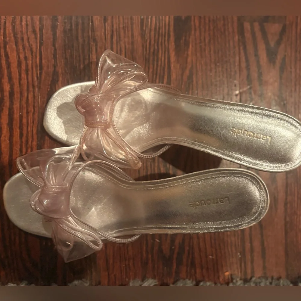 Larroude clear bow heels - Picture 3 of 5